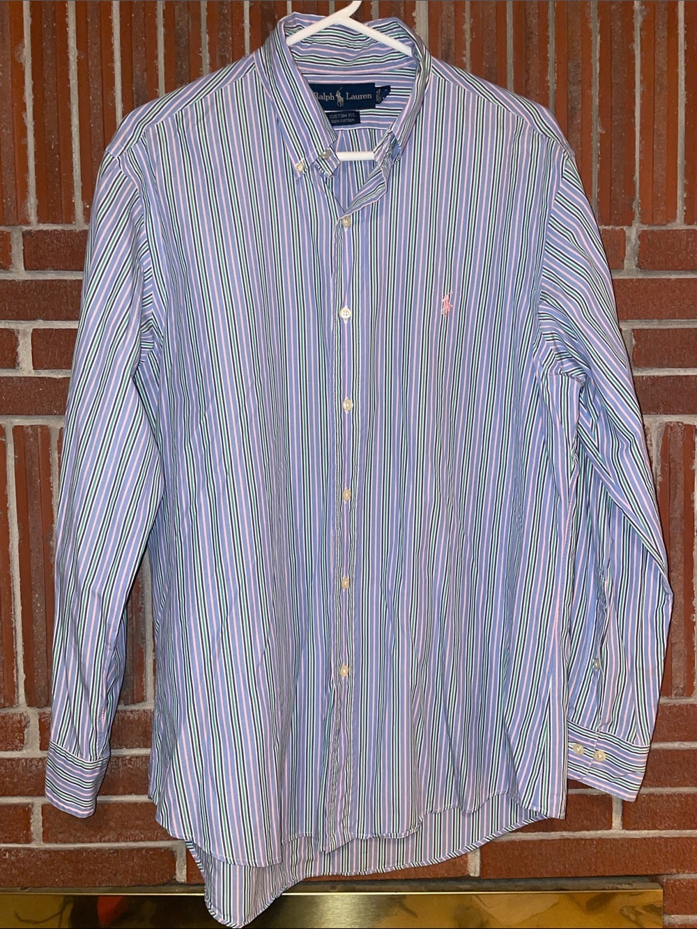 Ralph Lauren Custom Fit Men’s Button Down Dress Shirt